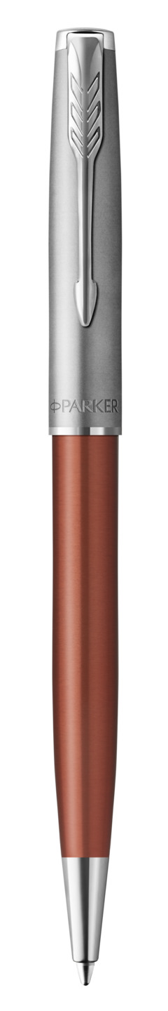 Długopis Parker Sonnet Sand Blasted Metal Orange CT